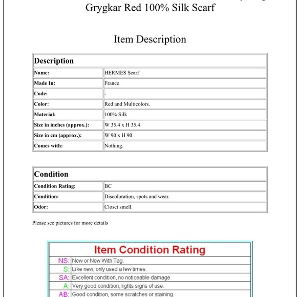 Hermes Harnais Français Silk Scarf in White and Gold - Picture 11 of 11